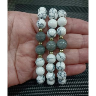 Howlita com Labradorite