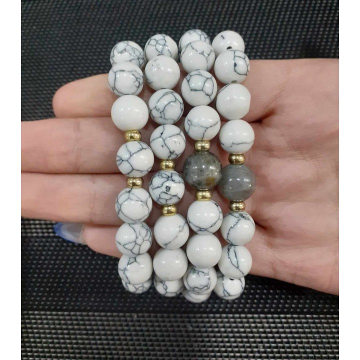 Howlita Branca com ou sem Labradorite